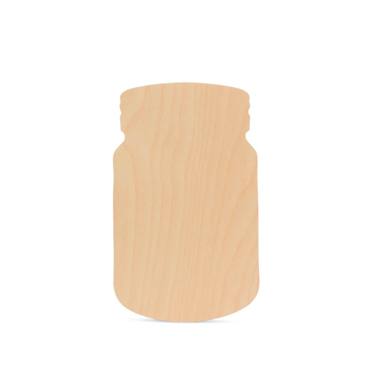 Wooden Mason Jar Cutout, Multiple Sizes Available, Unfinished Craft & DIY Rustic Decor | Woodpeckers